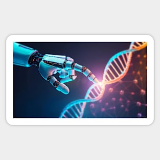 robot dna Sticker